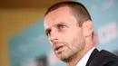 SEPTEMBER -- Aleksander Ceferin resmi terpilih sebagai Presiden UEFA setelah meraih kemenangan mutlak dalam Kongres Luar Biasa UEFA, di Athena, Yunani. Mantan Presiden Asosiasi Sepak Bola Slovenia ini mengalahkan Michael Van Praag. (AFP/Jure Makoves)