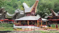 Tongkonan utama di Desa Kete Kesu, Tana Toraja, Sulawesi Selatan. (dok. Istimewa/Liputan6.com)