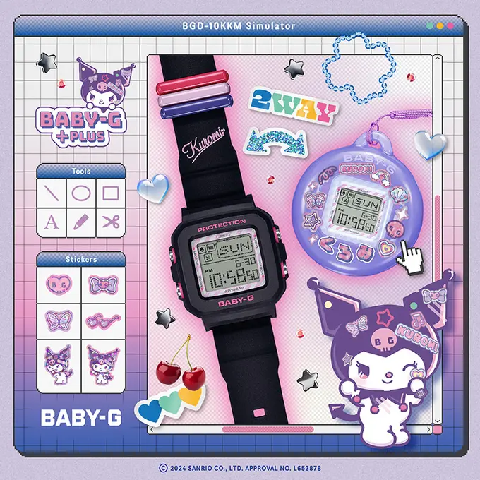 Casio Hadirkan Sentuhan Imut dan Edgy dengan BABY-G Kuromi