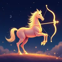 logo ramalan zodiak sagitarius (sumber: AI generated)