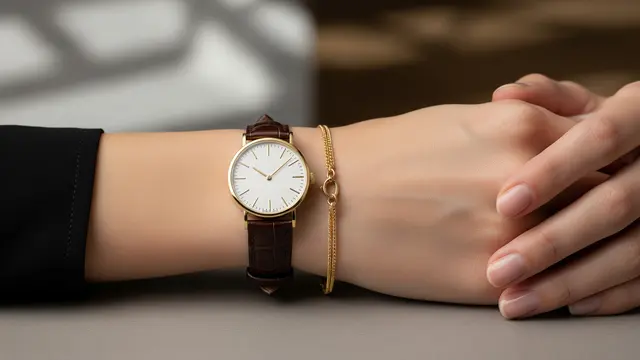 Model Jam Tangan yang Cocok Dipadukan dengan Gelang Emas/ Ilustrasi AI