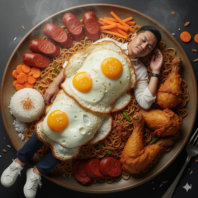 Cara Bikin Foto Menyatu dengan Makanan, Lengkap dengan Promptnya/Ilustrasi Gemini AI