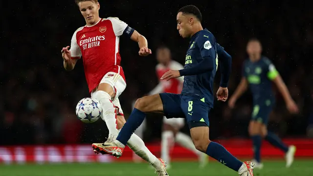 Arsenal vs PSV Eindhoven Liga Champions