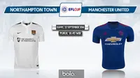 Piala Liga Inggris_Northampton Town vs Manchester United (Bola.com/Adreanus Titus)
