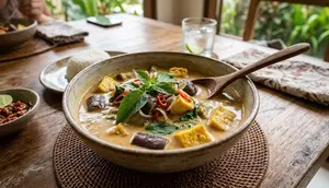 Resep Kuah Santan Terong, Tahu, dan Kemangi, Inspirasi Lauk Enak dan Wangi Aromatik