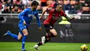 Bermain di hadapan pendukungnya, AC Milan berhasil menaklukkan Empoli 1-0. (GABRIEL BOUYS/AFP)