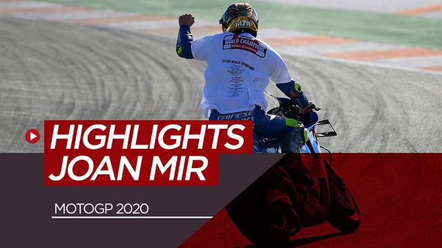 Berita video highlights Joan Mir musim ini, rider Suzuki yang raih gelar juara MotoGP 2020