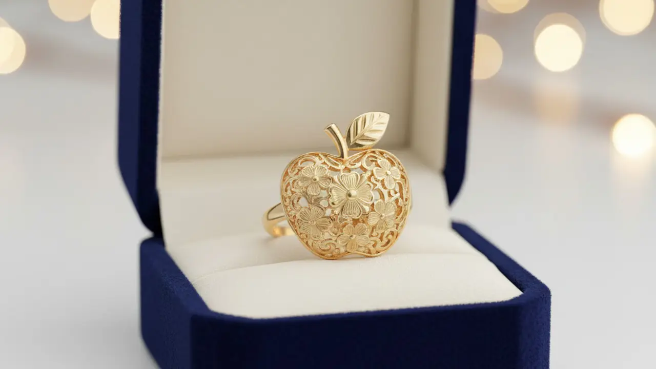 7 Model Cincin Emas Apel yang Manis dan Elegan, Simbol Cinta Sekaligus Gaya Modern