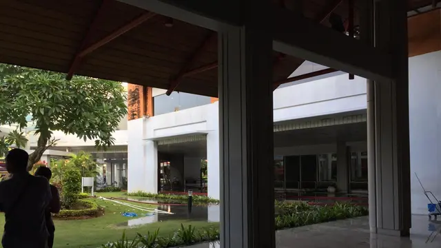 Suasana Bandara Ngurah Rai Saat Kebakaran