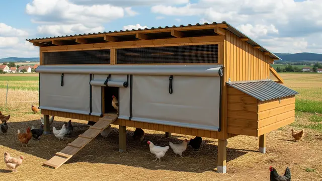 Desain Kandang Ayam agar Tidak Becek saat Hujan (Image by Gemini AI)