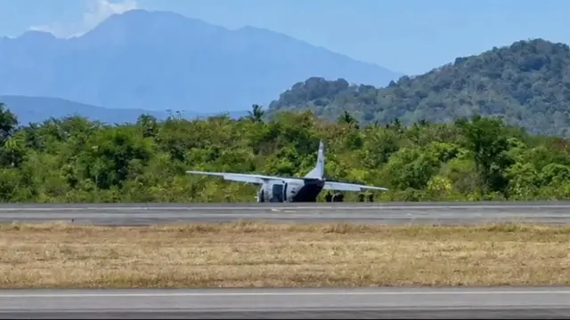 Pesawat Casa TNI AL tergelincir di Bandara Sultan Hasanuddin