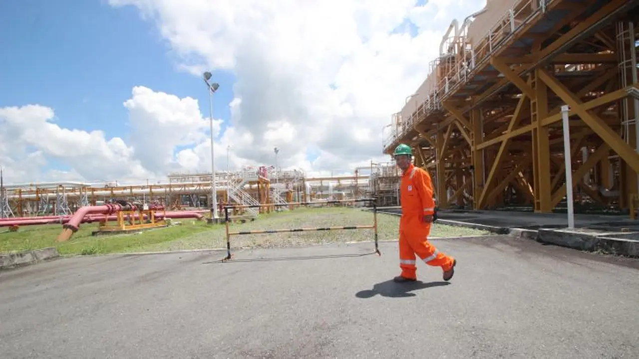 Lokasi penampungan minyak dan gas di Terminal Senipah, Peciko, Blok Mahakam, Kalimantan. (Abelda/Liputan6.com)