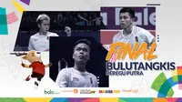 Final Bulutangkis Beregu Putra. (Bola.com/Dody Iryawan)
