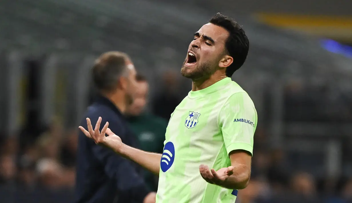 Di babak kedua, Barcelona bangkit. Tendangan first time Eric Garcia di menit ke-54 berhasil mengoyak jala gawang Inter Milan yang dikawal Yann Sommer. (PIERO CRUCIATTI/AFP)