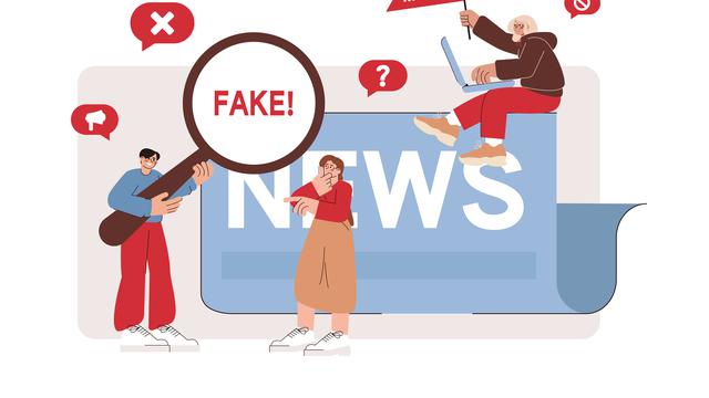 Ilustrasi hoaks, berita palsu