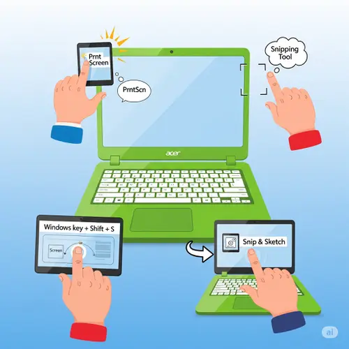 Cara Screenshot di Laptop Acer Semua Tipe.