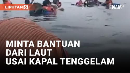 VIDEO: Penumpang Speedboat Bocor di Ulingan Minta Tolong saat Terombang-ambing di Laut