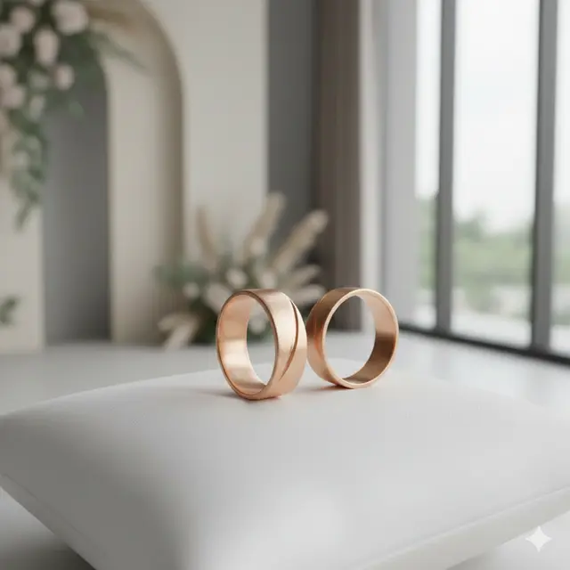 Model Cincin Emas untuk Tunangan dan Pernikahan (Foto: Gemini AI)