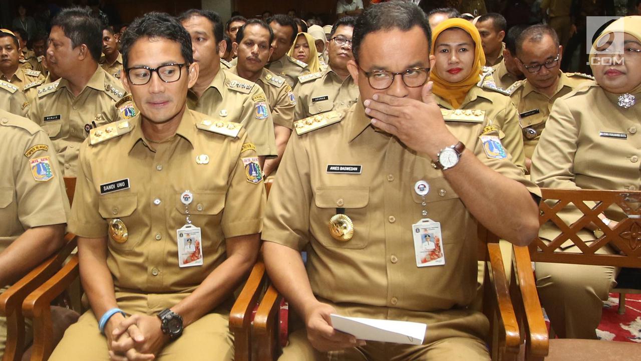 Anies Sampaikan Pemaparan di Hadapan Lurah dan Camat se-DKI Jakarta