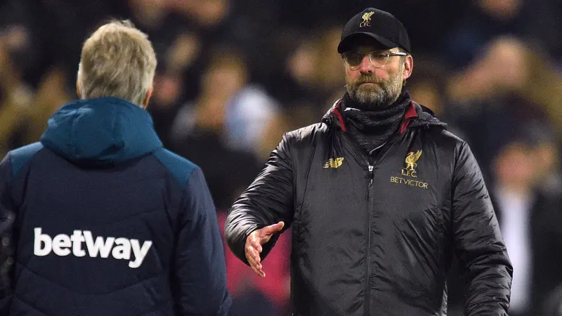 Ekspresi Jurgen Klopp Usai Liverpool Bermain Imbang Atas West Ham