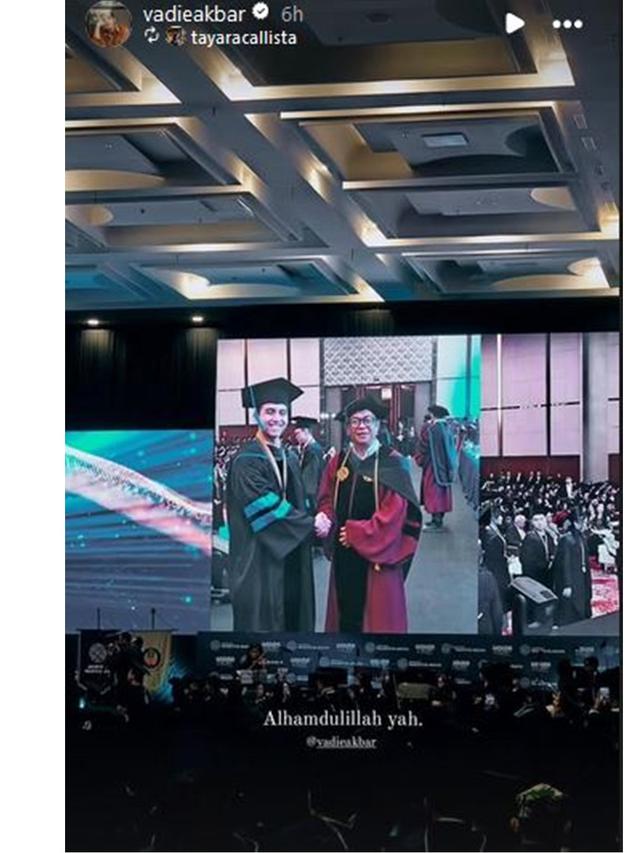 6 Potret Wisuda Vadi Akbar Adik Vidi Aldiano, Raih Gelar Master