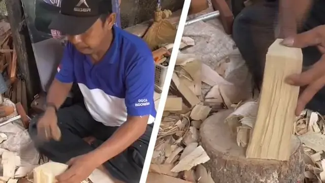 UMKM kerajinan ukir kayu Lame asal Subang, Jawa Barat berhasil menyulap limbah kayu menjadi produk karya seni yang mampu bersaing di pasaran.