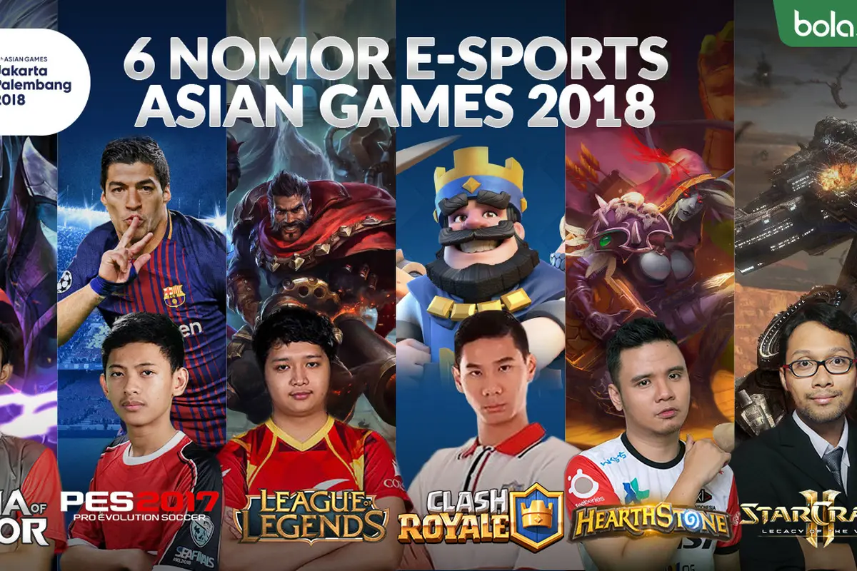 6 E-Sports Asian Games 2018