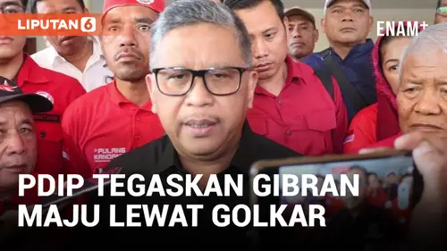 VIDEO: PDIP Tegaskan Gibran Maju Cawapres Melalui Golkar