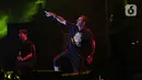 Penampilan grup band asal  Amerika Lamb of God saat tampil pada Festival musik hammersonic 2024 di Pantai Carnaval Ancol, Jakarta, Minggu (5/5/2024). (Liputan6.com/Herman Zakharia)