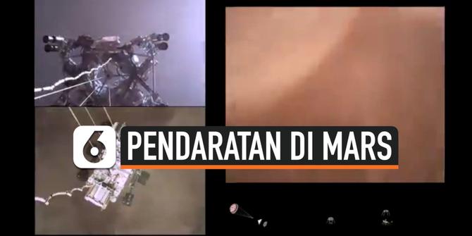 VIDEO: Rekaman Detik-Detik Robot Perseverance NASA Mendarat di Planet Mars