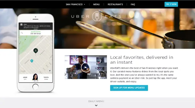 UberEATS, layanan pesan antar makanan dari Uber
