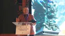 Gubernur BI Perry Warjiyo menjawab pertanyaan dalam sesi Central Banking Forum 2018 di IMF-WB Group 2018, Bali, Rabu (10/10). Forum tersebut membahas berbagai isu perekonomian terutama kebijakan moneter dan pertumbuhan ekonomi. (Liputan6.com/Angga Yuniar)