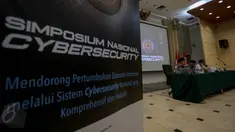 Suasana konferensi pers terkait pelaksanaan acara simposium Cyber Security di Gedung Serbaguna Menkominfo, Jakarta, Kamis (28/5/2015). (Liputan6.com/Faizal Fanani)