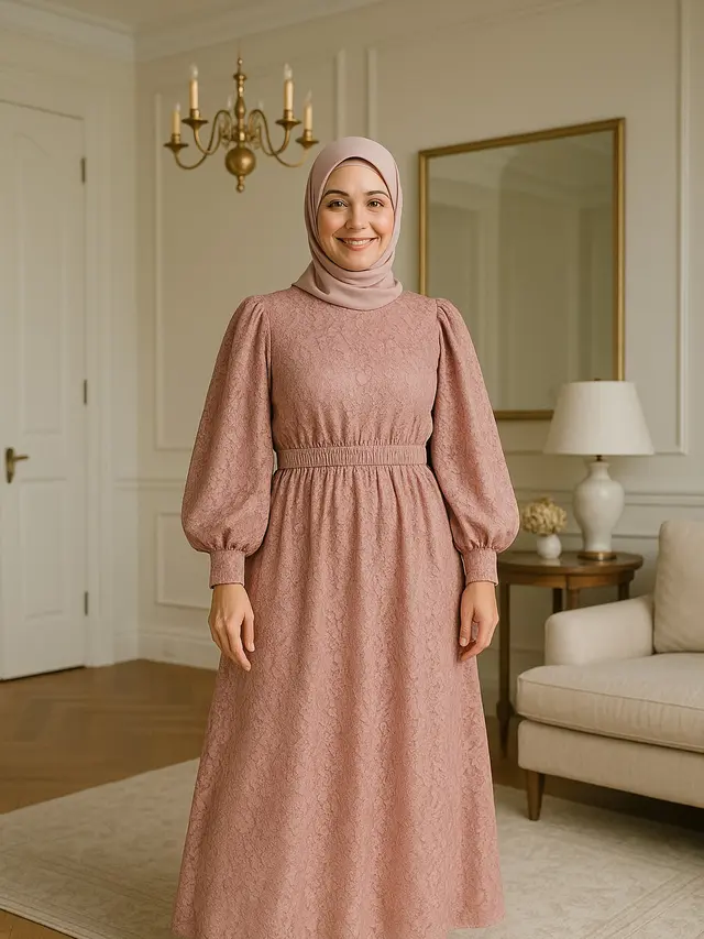 Model Gamis Kekinian untuk Ibu-Ibu Usia 40 Tahun ke Atas