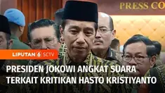 Presiden Joko Widodo angkat suara terkait kritikan Sekjen PDI Perjuangan Hasto Kristiyanto yang menyebut proyek food estate  sebagai kejahatan lingkungan.