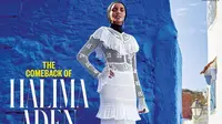 Halima Aden jadi sampul majalah Vogue Arabia edisi Mei 2023. (dok. Instagram @voguearabia fotografer: @skyseeef/https://www.instagram.com/p/CryCjLGNd5N/)