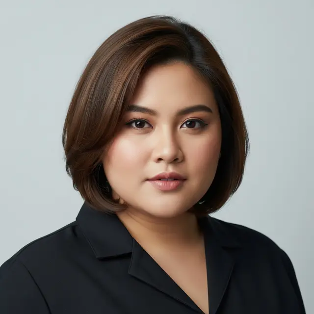 Model Rambut Pendek Anti Tua untuk Wajah Bulat dan Chubby (Image by Gemini AI)