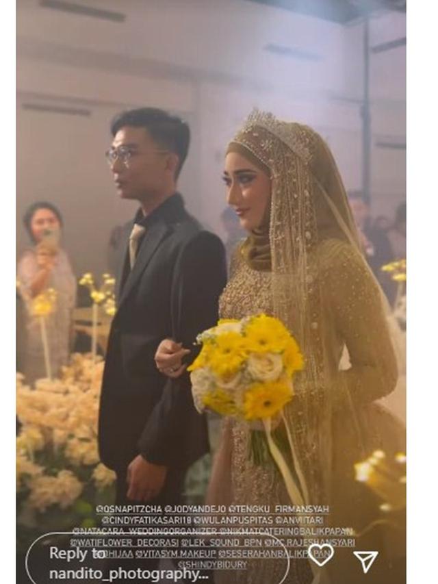 10 Momen Pernikahan Anataya Putri Tengku Firmansyah dan Cindy Fatikasari, Meriah