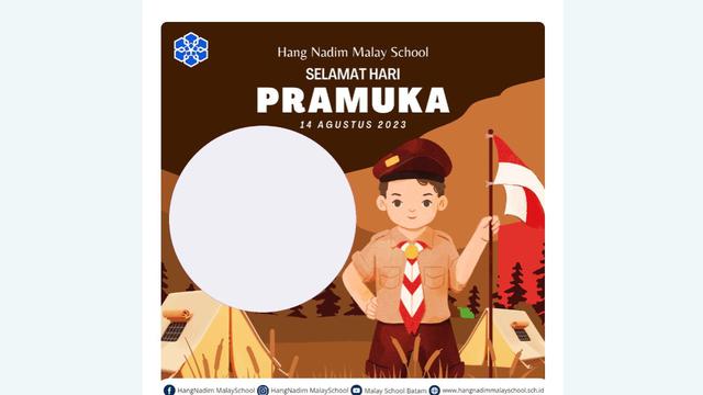 Link Twibbon Hari Pramuka yang diperingati setiap tahunnya pada 14 Agustus.