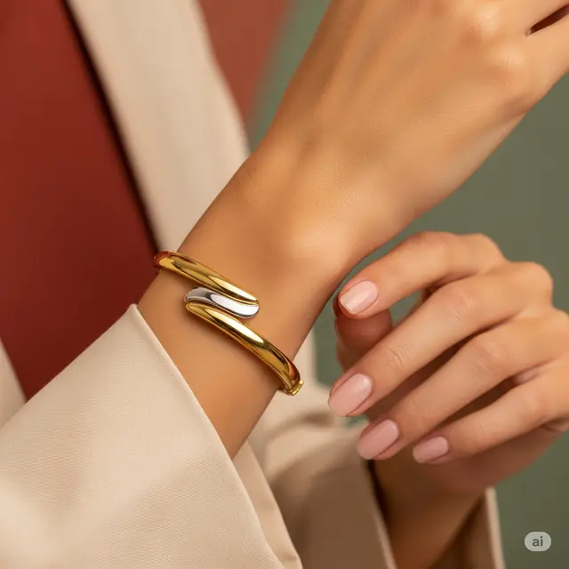 Two-Tone Gold Accent