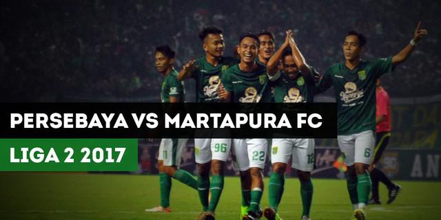 VIDEO: Highlights Liga 2 2017, Persebaya Surabaya vs Martapura FC 2-0