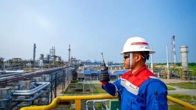 Pekerja PT Pertamina Hulu Energi (PHE), Subholding Upstream Pertamina. Dok PHE
