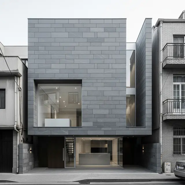 Inspirasi Rumah Batu Alam Modern untuk Lahan Sempit