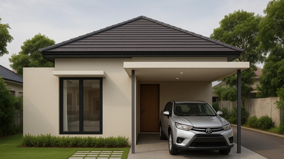 7 ⁠Model Rumah dengan Garasi Samping, Efisien dan Estetik