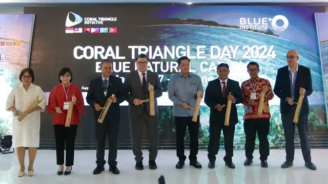 Acara Forum Tingkat Tinggi tentang "Modal Alam Biru (Blue Natural Capital)". Forum yang digelar di Manado, Sulawesi Utara, Sabtu, 8 Juni 2024. (Foto: Kementerian Kelautan dan Perikanan)