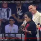 Momen Ketum PDIP Megawati Soekarnoputri hingga Puan Maharani nyanyi dan joget bareng King Nassar saat kampanye akbar Ganjar-Mahfud di Simpang Lima, Semarang, Jawa Tengah. (Youtube: Liputan6)