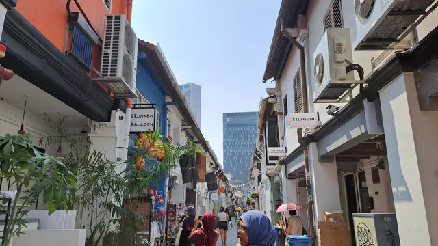 Ragam toko, kafe di Haji Lane, Singapura (Foto: Liputan6.com/Agustina Melani)