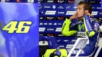  Valentino Rossi mengakui jarak dengan Marc Marquez terlalu besar. (EPA/Jan Woitas)