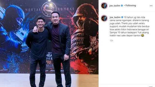 Joe Taslim - Iko Uwais (Foto: Instagram/@joe_taslim)