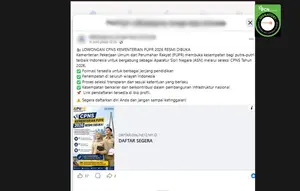 Deretan Hoaks Pendaftaran CPNS Beredar di Media Sosial, Simak Daftarnya